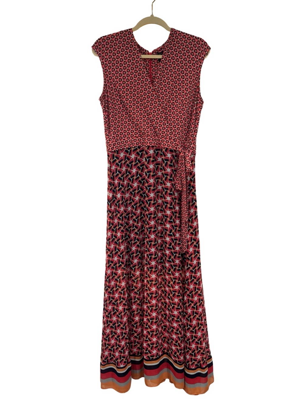 ◾️🍓 Taylor Red Geometric Print Maxi Dress NWOT 🍓◾️‎